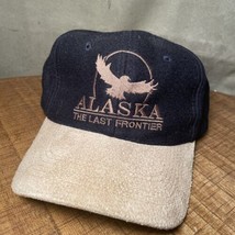 Alaska Hat Cap The Last Frontier Embroidered Eagle Black With Brown Sued... - $16.87