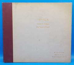 12&quot; Heifetz &amp; Rubinstein 78 Record Set VICTOR DM-449 FRANCK Sonata A Major  - £11.84 GBP