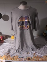 Hurley NWT Men&#39;s Large Grey Retro Logo T-shirt, Short Sleeve Graphic Tee - £15.46 GBP