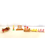 Calico Critters Sylvanian Baby Choo-Choo Train Calico Express n Rosie's Row Boat - $37.62
