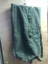 Military Duffel Bag Type II Nylon Green Handle With Should Straps - $19.80