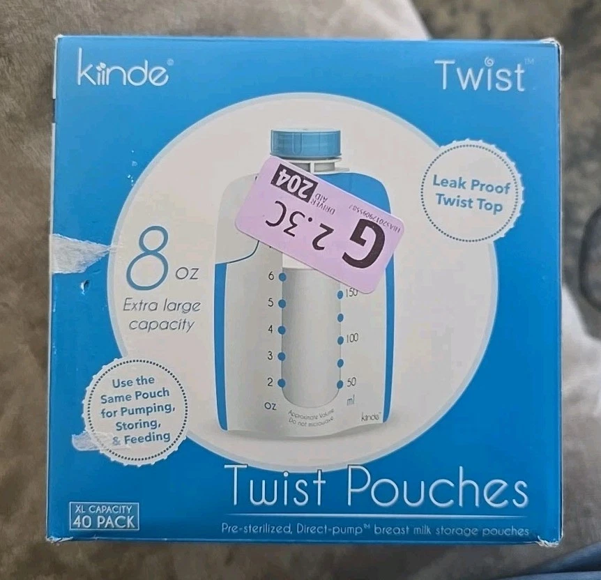 Kiinde Twist Pouch Direct-Pump Direct-Feed Twist Cap Breast Milk Storage Bags 40 - $19.95