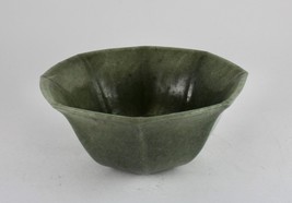 Unique Natural Green Aventurine Carved Bowl 3200 Ct Rare Gemstone For Home Decor - £422.56 GBP