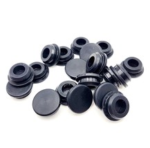 10X 1/2&quot; Solid Rubber Grommet Panel Plug for 1/8” Thick Wall 5/8&quot; OD 10 ... - £8.44 GBP