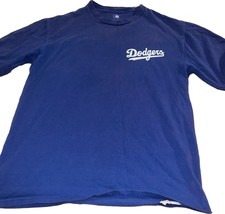 LA Dodgers National League MLB T-Shirt Men&#39;s Blue Short Sleeve Cotton Si... - £8.25 GBP