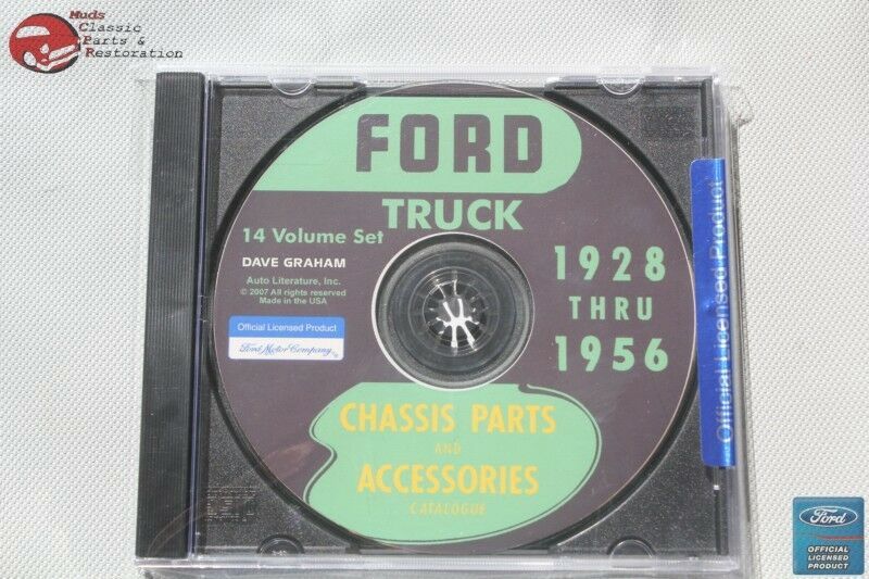 1928-56 Ford Truck Chassis Parts Accessories Catalogue CD Rom Disc PDF New - $35.76