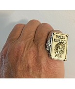 10 Karat Gold  Indian chief  Ingot Sterling silver ring - £302.21 GBP
