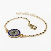 Rhinestones Evil Eye Bracelet From Turkey - Good Luck Charm - Protection from Ne - £116.84 GBP