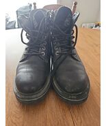 Harley Davidson Men’s 9 ½ Lace Up Black Leather Boots Steel Toe 95160 - $82.62 CAD