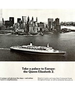 Cunard Queen Elizabeth 2 Cruise Ship 1979 Advertisement NYC World Trade ... - €34,31 EUR