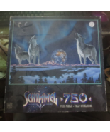 MB Schimmel 750 Piece Puzzle Earth Song Wolves Wolf New sealed box Vinta... - £14.03 GBP