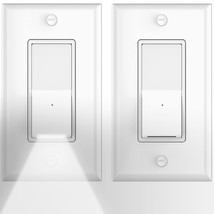 Illuminated Light Switch, Single Pole Decorator Wall Light Switches With... - £30.27 GBP