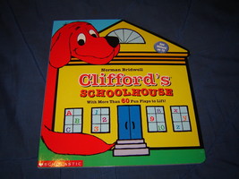 New Board Book Cliffords Schoolhouse-Lift a Flap-Learn ABCs-123s-Colors+ - $102.92 MXN
