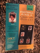 1994 24KT NFL Football Quarterback Club Collection Football Pins + Display - $8.91