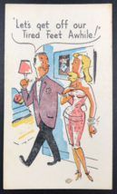 c1940s-50s State Hill Beer Garden PA Risque Suggestive Comic Ad Trade Card - £24.07 GBP