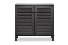 Theo Espresso Shoe-Storage Cabinet, 2-Doors - $3,829.28 MXN