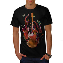 Wellcoda Colorful Bass Rock Mens T-shirt, Sound Graphic Design Printed Tee - £14.63 GBP+