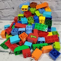 75 Piece Lego Dupl Building Blocks Assorted Multi Color Replacement Lot - £15.53 GBP