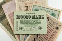 Lotto Di 6 Note Tedesche Varie (1908 - 1923) 100 - 50 Milioni Di Marchi ... - €54,46 EUR