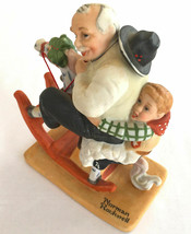 1980 Danbury Mint Norman Rockwell Figurine "Gramps At The Reigns" 6"x5"x3.5" 1LB - $49.49