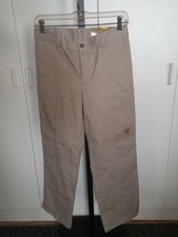 Dockers Boys COTTON/POLYESTER Flat Front PANTS-29H-NWT-ADJUSTABLE WAIST-KHAKIS - $5.93