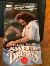 Sweet Dreams VHS Jessica Lange Ed Harris Patsy Cline Story - £3.72 GBP