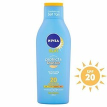 Nivea Sun Brown &amp; Protect LOTION Sunscreen SPF 20 - 200ml-FREE SHIPPING - £23.73 GBP