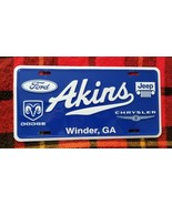Akins (Winder, GA) Ford-Dodge-Jeep-Chrysler Dealership License Plate - $185.44 MXN