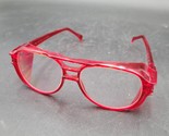 Vintage Aerosite U.S.A. Shop Mechanics Safety Glasses Ruby Red Z87 Side ... - £9.54 GBP