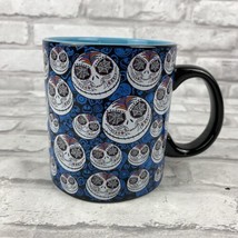 Disney Nightmare Before Christmas 20 oz Mug Many Faces of Jack Black Blue Large - $20.31