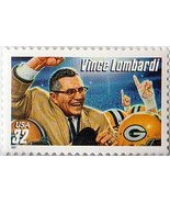 * VINCE LOMBARDI *  .32 CENT U.S. Postage Stamp - $2.97