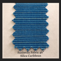 Sunbrella Fabric 46&quot; Wide Silica Caribbean By the Yard NEW COLOR - £23.61 GBP