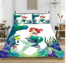 4pc. Disney&#39;s Little Mermaid Twin Full Queen 400TC Polyester Comforter Set - £133.70 GBP+