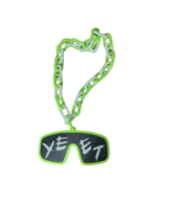 Green Jey Uso Yeet Glasses Inpired WWE Wrestling Necklace Chain 32&quot; Hype... - $1,797.28 MXN