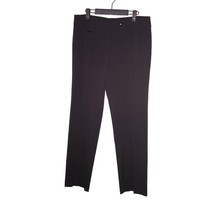 ANN TAYLOR MODERN Black Straight Leg Dress Pants Size 8 Office Professional - £11.17 GBP