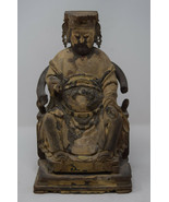 Chinese Wood Carved Figure Seated 12&quot; - £775.30 GBP