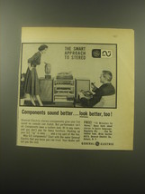 1959 General Electric Stereo Components Ad - The smart approach to stereo - $14.99