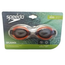 Speedo Splasher Swimming Goggles UV Protection Speedo Orange Pool Kids New - £7.26 GBP