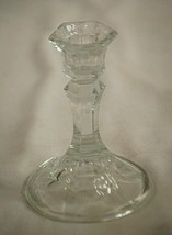 Classic Style Clear Glass Candlestick Tapered Candle Holder Home Decor 4... - $14.84