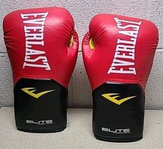 Red and Black Everlast Elite ProStyle  Boxing Training Gloves - 14 Oz Large - $28.89