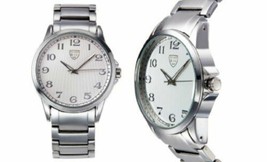 NEW Picard &amp; Cie 9411 Men&#39;s Altis Collection White Textured Dial Classy Watch - £16.31 GBP