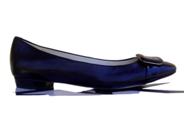 NEW ANNE KLEIN  BLACK LEATHER COMFORT BALLET PUMPS SIZE 8 M $89 - $69.99