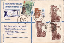 ZAYIX South Africa Registered Cover with Christmas Seals - Pefferville - Angels - £3.94 GBP