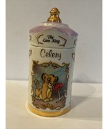 Walt Disney Lenox Fine Porcelain The Lion King Celery  Spice Jar 1995 Dumbs - £38.52 GBP