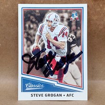 2017 Panini Classics #196 Steve Grogan SIGNED New England Patriots Autograph - £5.49 GBP