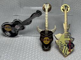 Hard Rock Cafe Houston Bull Miami Trigger Fish &amp; Elvis Copenhagen Guitar... - £23.94 GBP