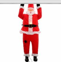 Inflatable Air Blown-Funny ROOF Hanging Santa-Christmas Outdoor Yard Decoration - £93.76 GBP