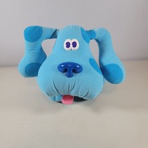 Blues Clues Dog Plush Pose a Blue Puppy Stuffed Animal Vintage Tyco 8&quot;  Tall - £10.89 GBP