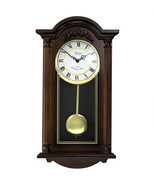 Bedford Clock Collection Noah 22 Inch Chestnut Wood Chiming Pendulum Wal... - £127.22 GBP