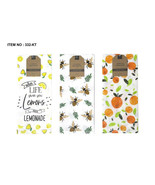 Kitchen Dish Towels Set of 3  Fruit Printed Terry Tea 15 x 25 Lemon Bees... - $339.25 MXN